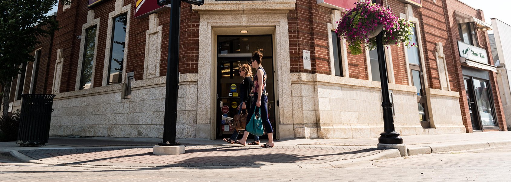 Shopping downtown
